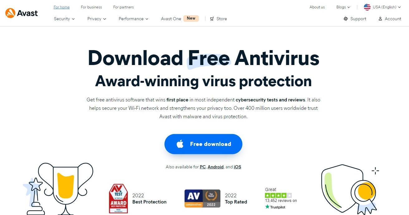 avast antivirus homepage