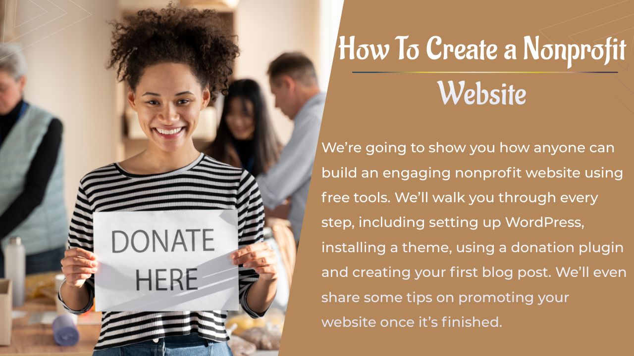 créer un site Web à but non lucratif
