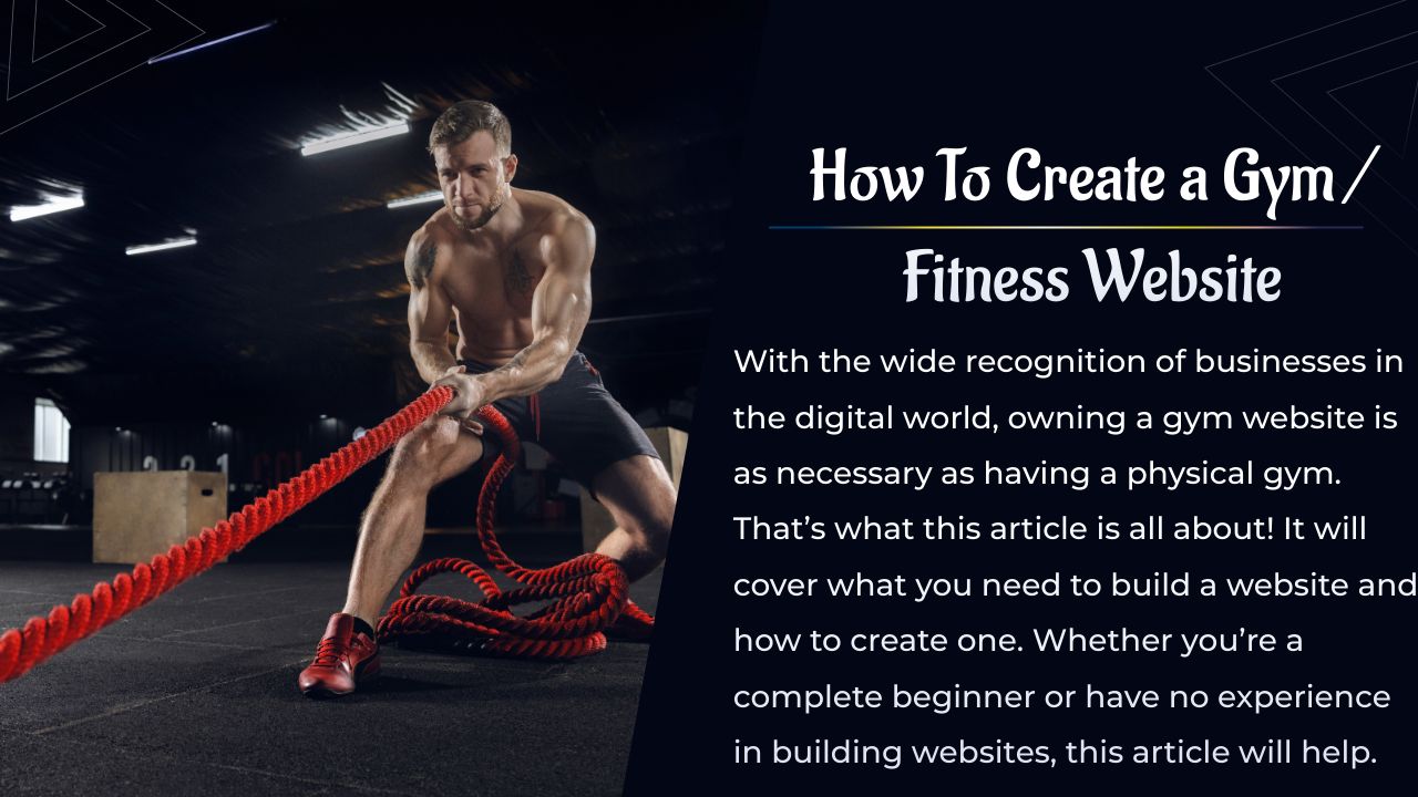How To Create a Gym / Fitness Website
