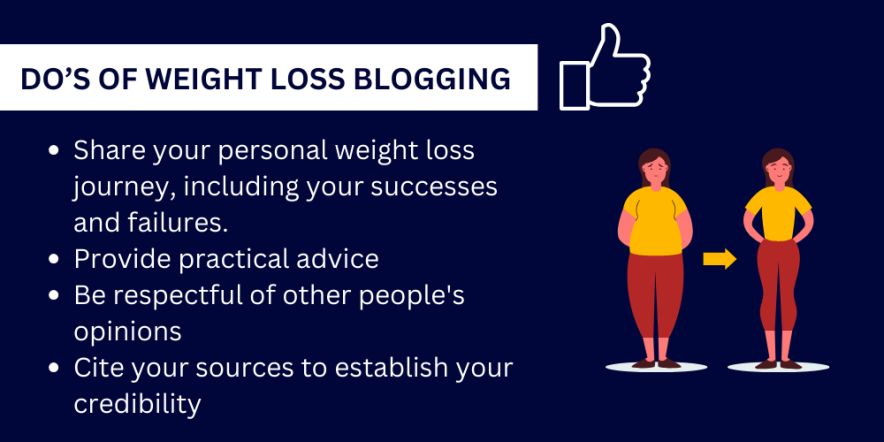 dos of weight loss blog