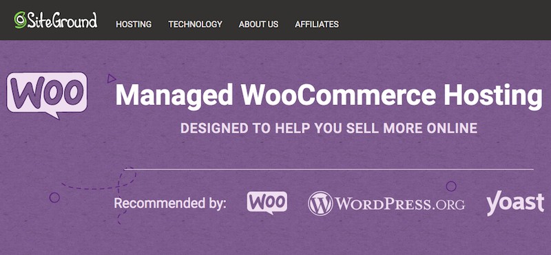 Hébergement SiteGround WooCommerce