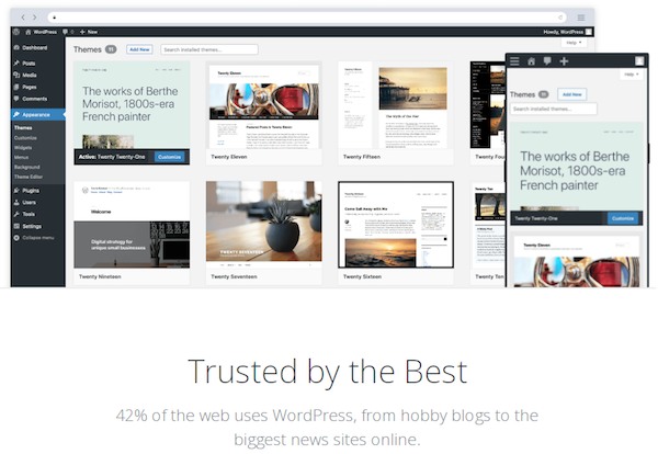 WordPress alimente 42% des sites Web dans le monde