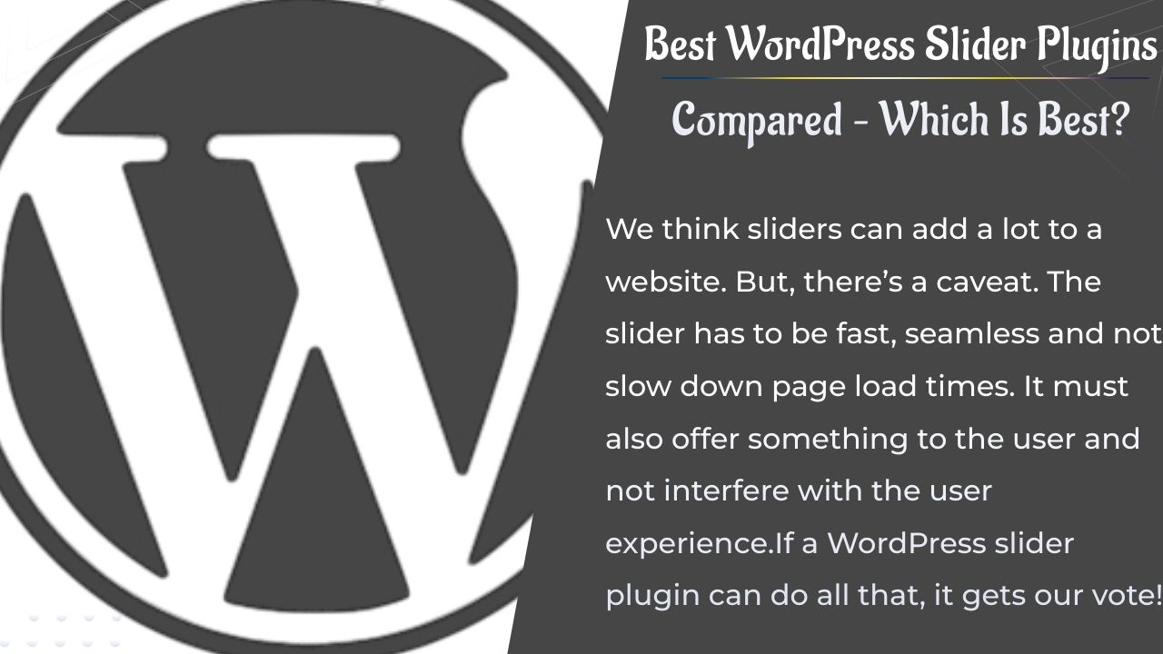 meilleurs plugins WordPress de slider comparés