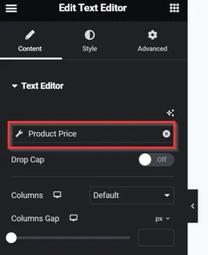 add product price