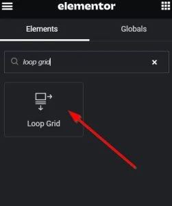 loop grid widget