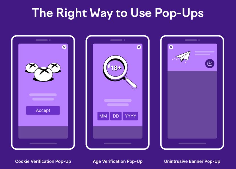 Guide complet du SEO mobile - la bonne façon d'utiliser les pop-ups