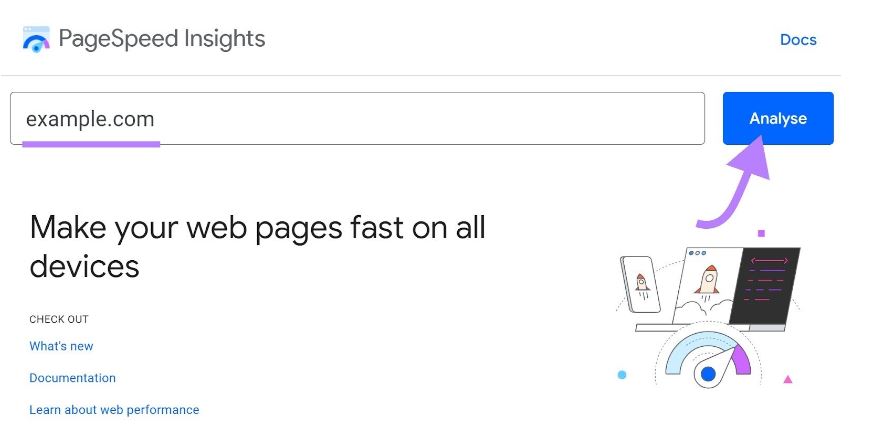 Google PageSpeed Insights - Informations sur la vitesse des pages Google