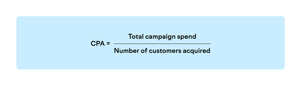 16 KPI marketing à surveiller - Formule du coût par acquisition (CPA)