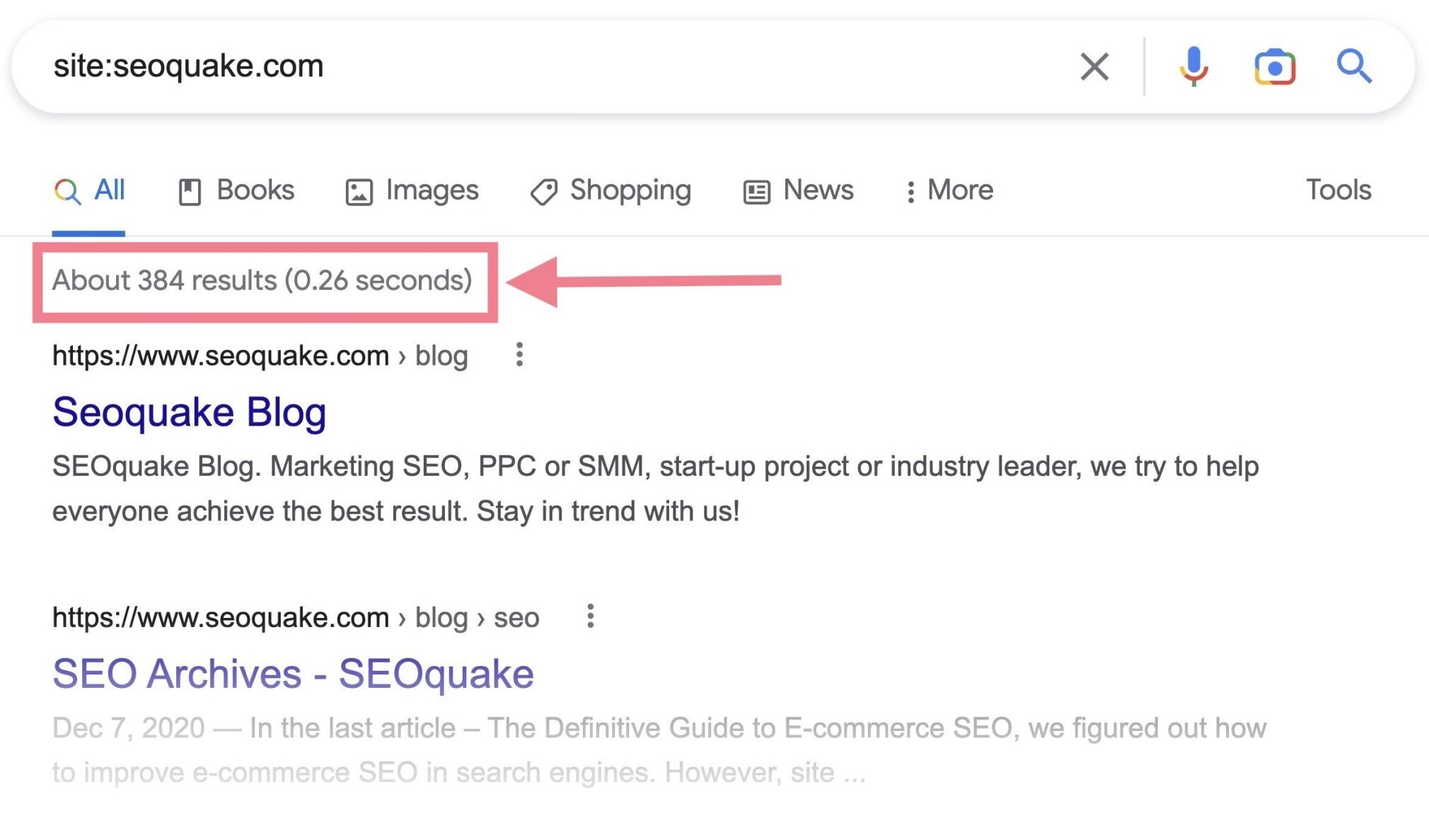 Indexation Google : Comment faire votre site Web - pages indexées de résultats Google