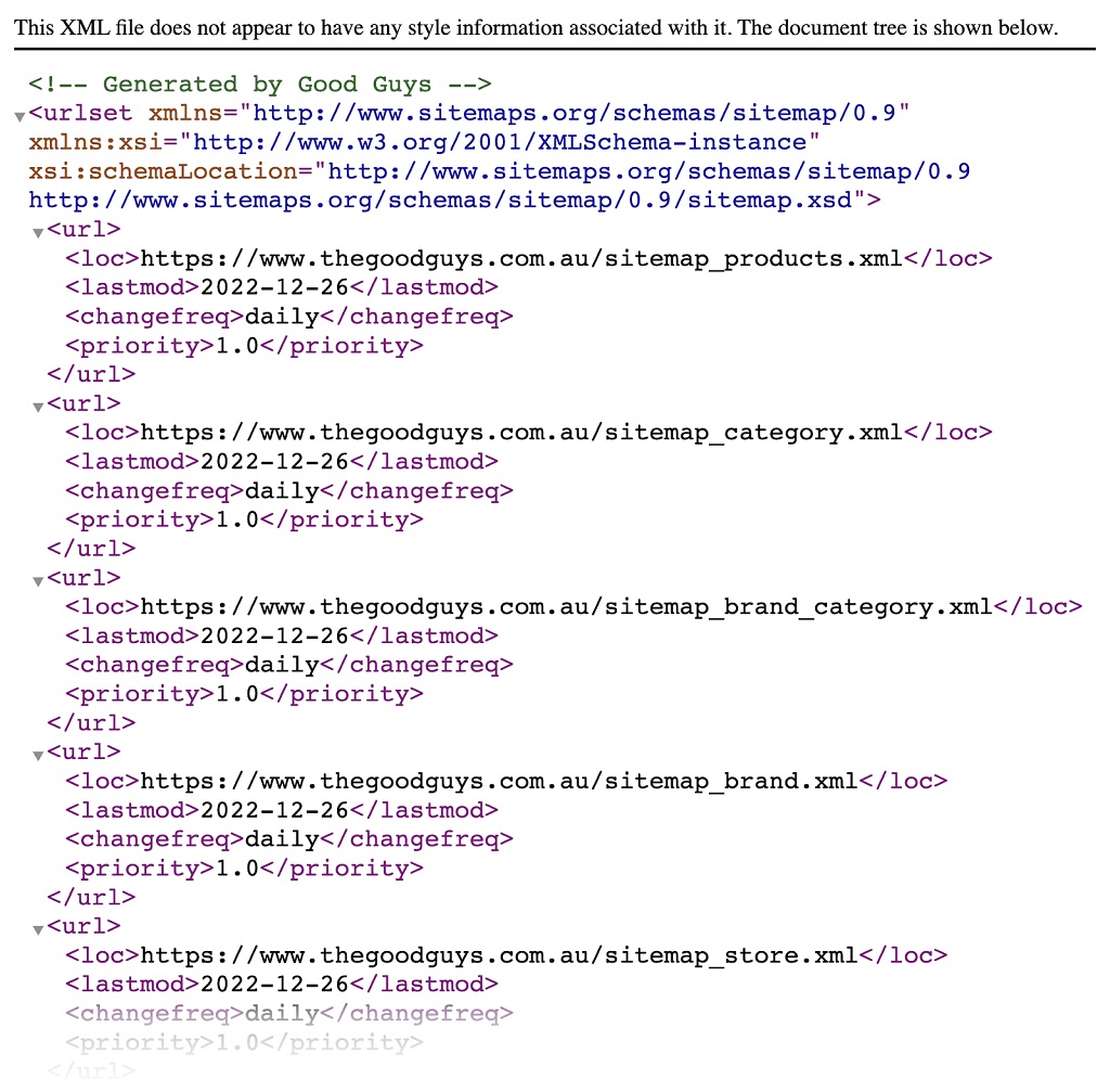 Comment construire une architecture du site web pour le SEO - Plan du site XML