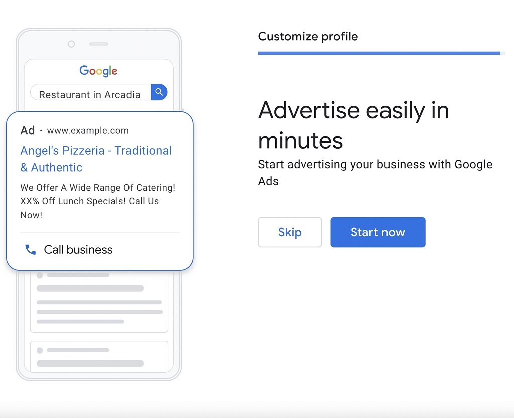 Google my Business : Guide du profil d'entreprise - configurer Google Ads