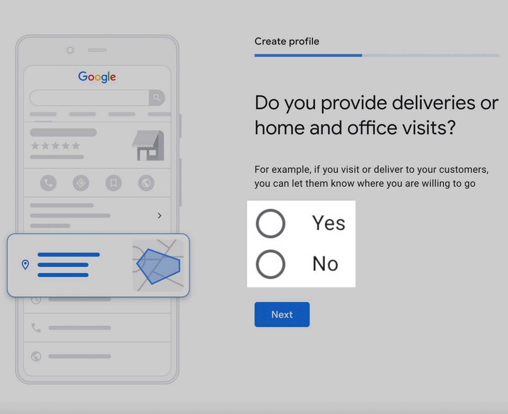 Google my Business : Guide du profil d'entreprise - Ajout d'informations de livraison professionnelle