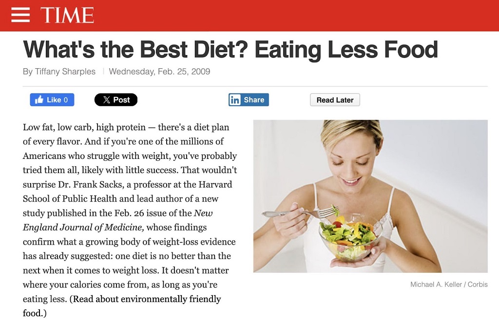 Erreur 404 : Définition, conséquences et solutions - Article du TIME Magazine sur les meilleurs conseils diététiques