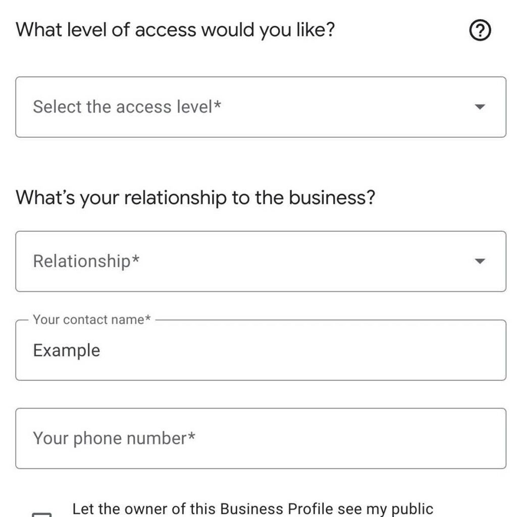 Google my Business : Guide du profil d'entreprise - Demander l'accès à une entreprise