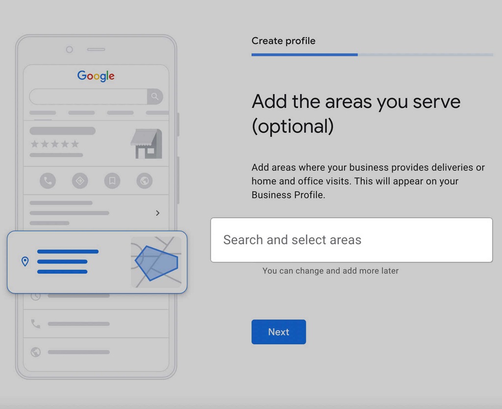 Google my Business : Guide du profil d'entreprise - rechercher et sélectionner des domaines d'activité