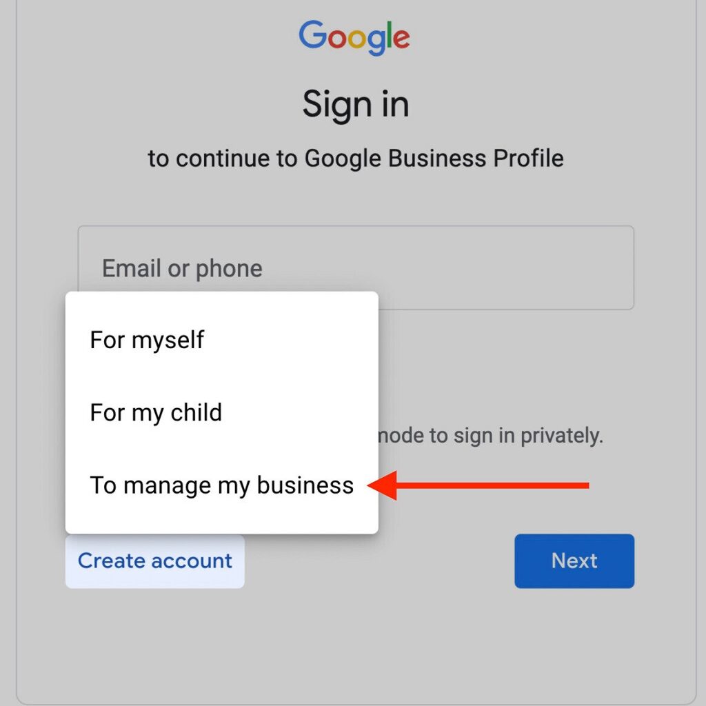 Google my Business : Guide du profil d'entreprise - Connectez-vous à Google pour gérer votre entreprise