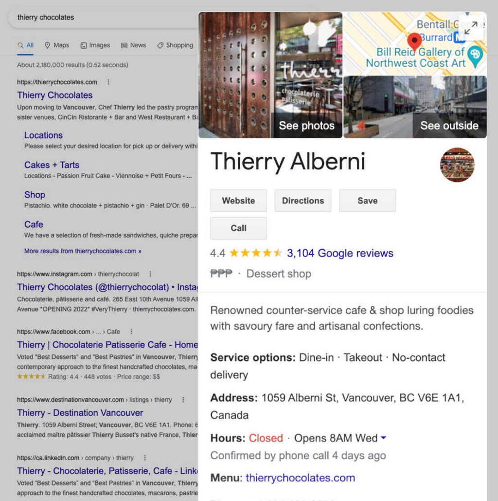 Google my Business Guide du profil d'entreprise - Profil professionnel de Thierry Alberni
